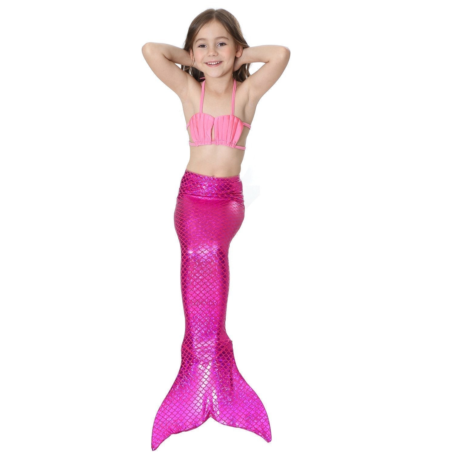 BuyGirls Kids Mermaid Tail Swimwear Bikini Set Swimsuit Swimming Costume Now Cheaper With 3 - 5 Days Ship - PajamasBuy