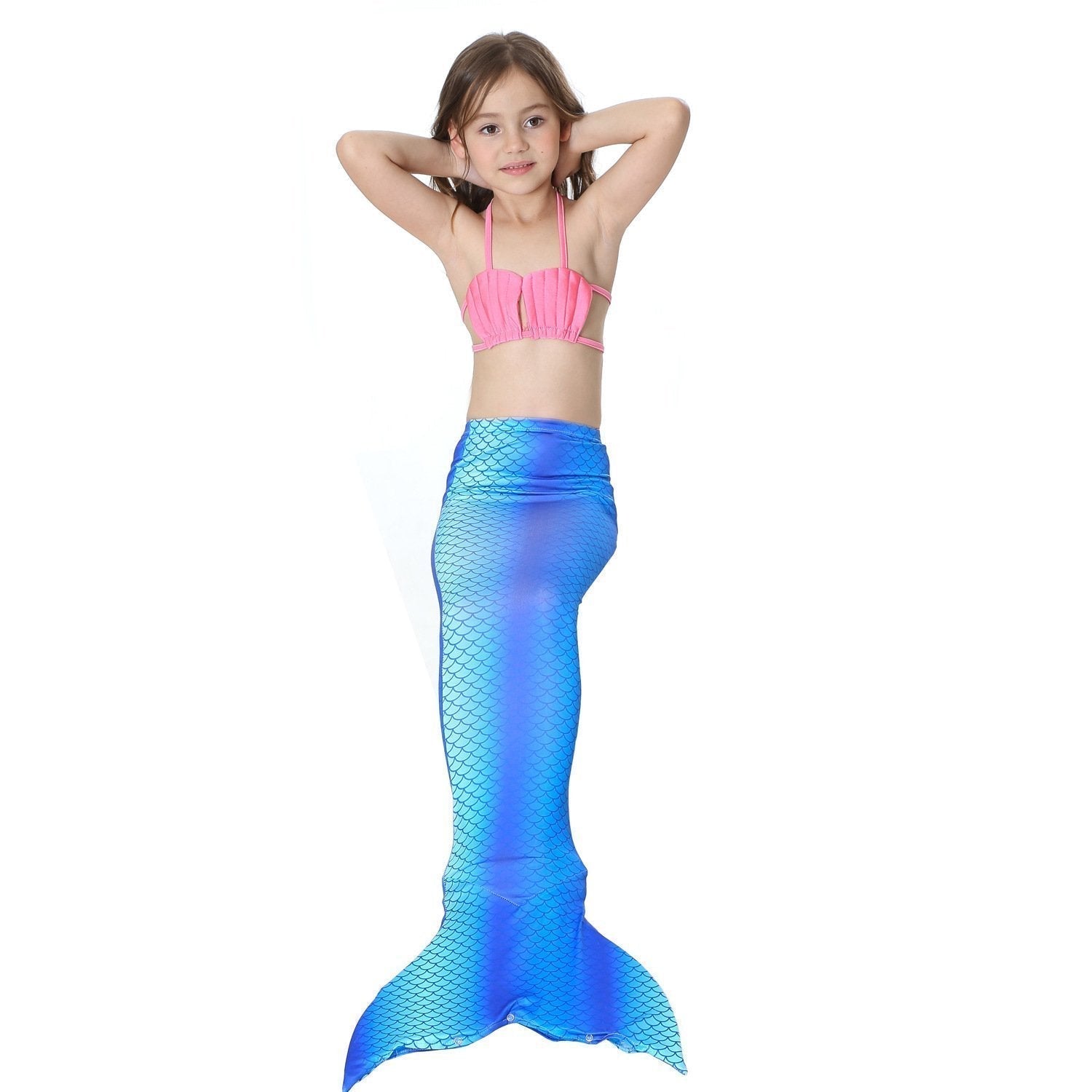 BuyGirls Kids Mermaid Tail Swimwear Bikini Set Swimsuit Swimming Costume Now Cheaper With 3 - 5 Days Ship - PajamasBuy