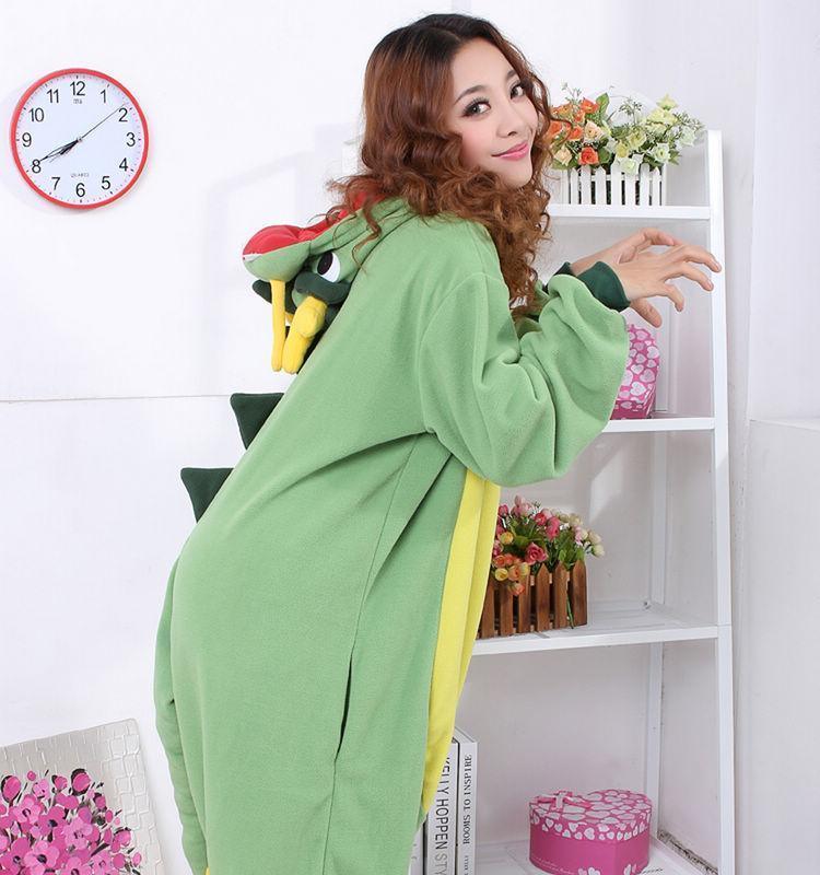 Green Dragon Onesies Hoodie Costume Kigurumi Pajamas - Pajamasbuy