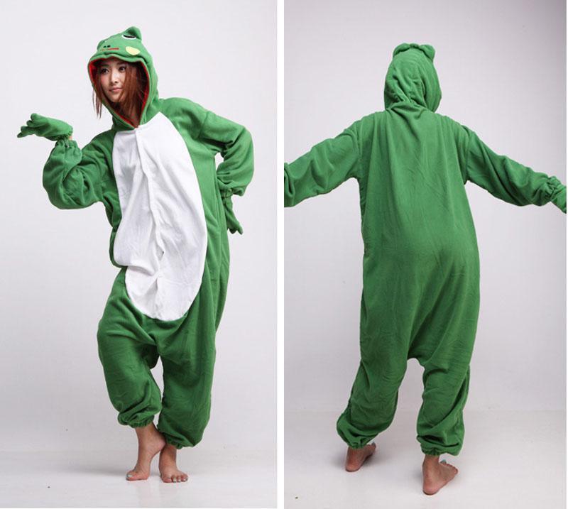 Green Frog Onesies Hoodie Costume Kigurumi Pajamas - Pajamasbuy