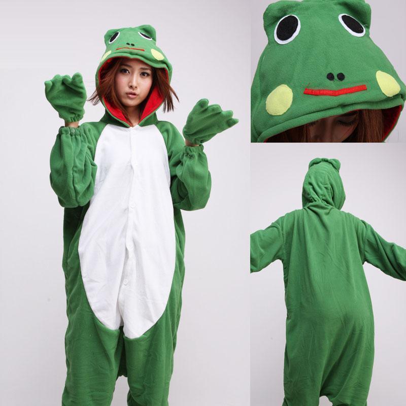 Green Frog Onesies Hoodie Costume Kigurumi Pajamas - Pajamasbuy