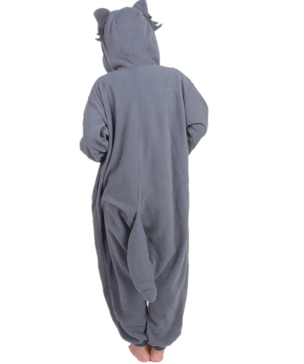 Grey Wolf Kigurumi Animal Onesie Costume Hoodie Pajamas - Pajamasbuy