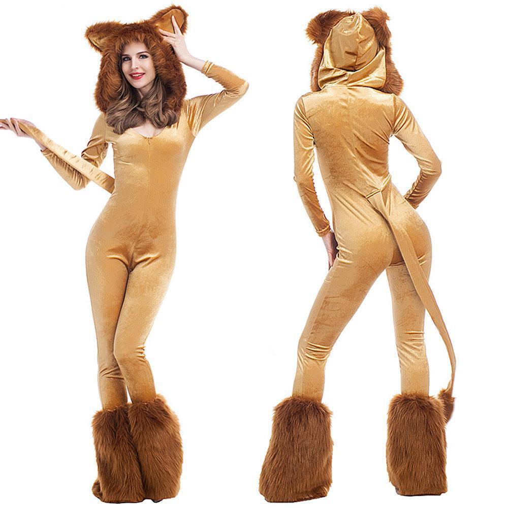 BuyHalloween Animal Leo Lion Performance Cosplay Costume for Women Now Cheaper With 3 - 5 Days Ship - PajamasBuy