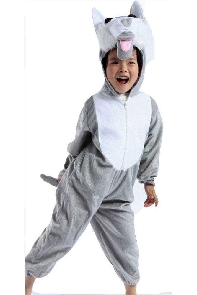 BuyHalloween Child wolf Kids animal kigurumi onesie Costume Now Cheaper With 3 - 5 Days Ship - PajamasBuy