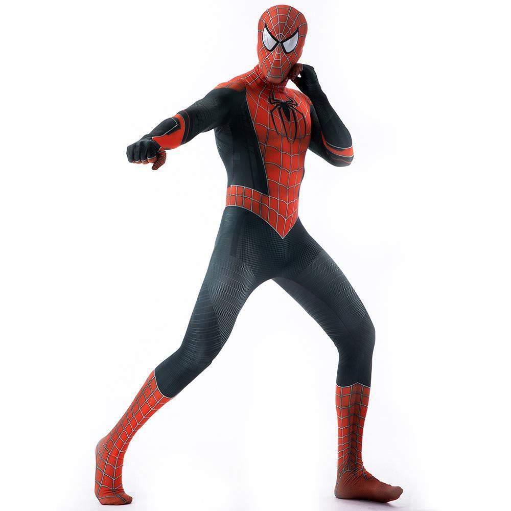 Halloween Cosplay Peter B Parker Spiderman Jumpsuit Superhero Tights Costume Suit Zentai For Adult Kids - Pajamasbuy