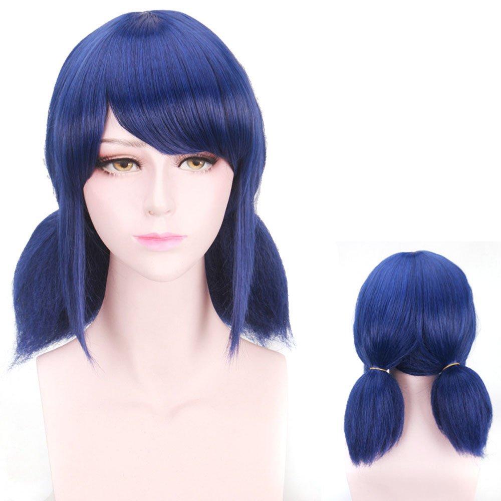 BuyHalloween Miraculous Ladybug Cosplay Blue Double Ponytail Wigs for Girls Now Cheaper With 3 - 5 Days Ship - PajamasBuy