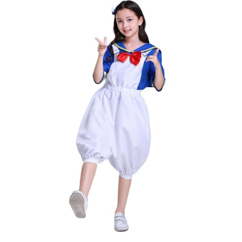 BuyHalloween Sailor Suit Donald Duck Matching Family Cosplay Costume Now Cheaper With 3 - 5 Days Ship - PajamasBuy