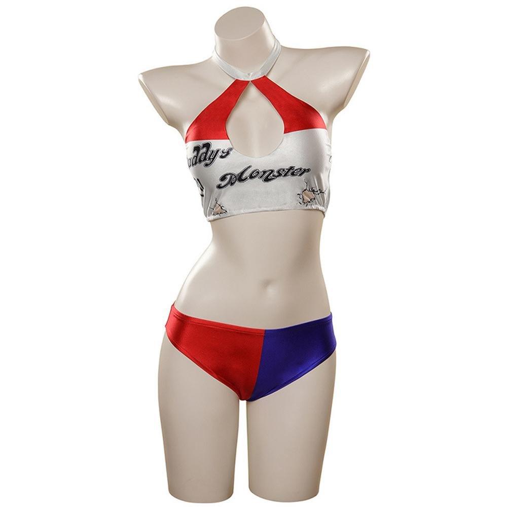 Harleen Quinzel Harley Quinn Cosplay Costume Swimsuit Outfits - Pajamasbuy