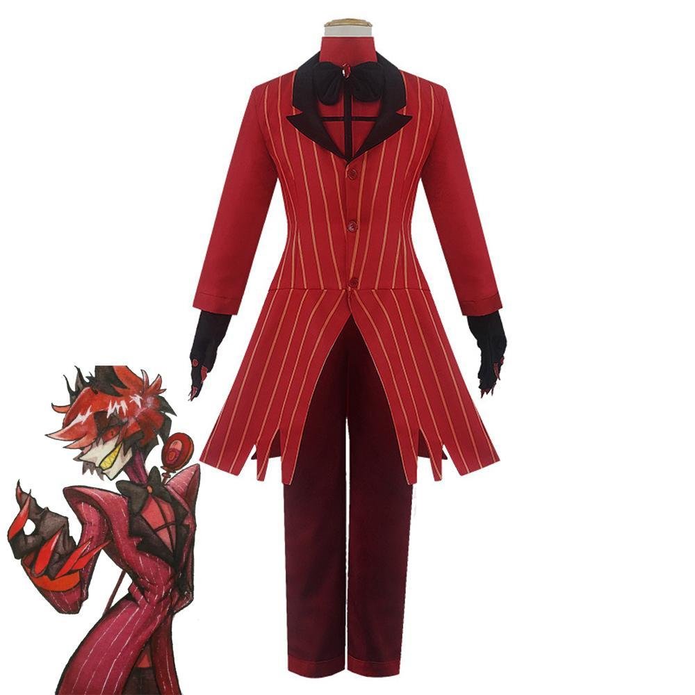 BuyHazbin Hotel Cosplay Costume Alastor Angel Dust Jacket Anime Halloween Suit Outfit Sets Dress Up For Adults Now Cheaper With 3 - 5 Days Ship - PajamasBuy