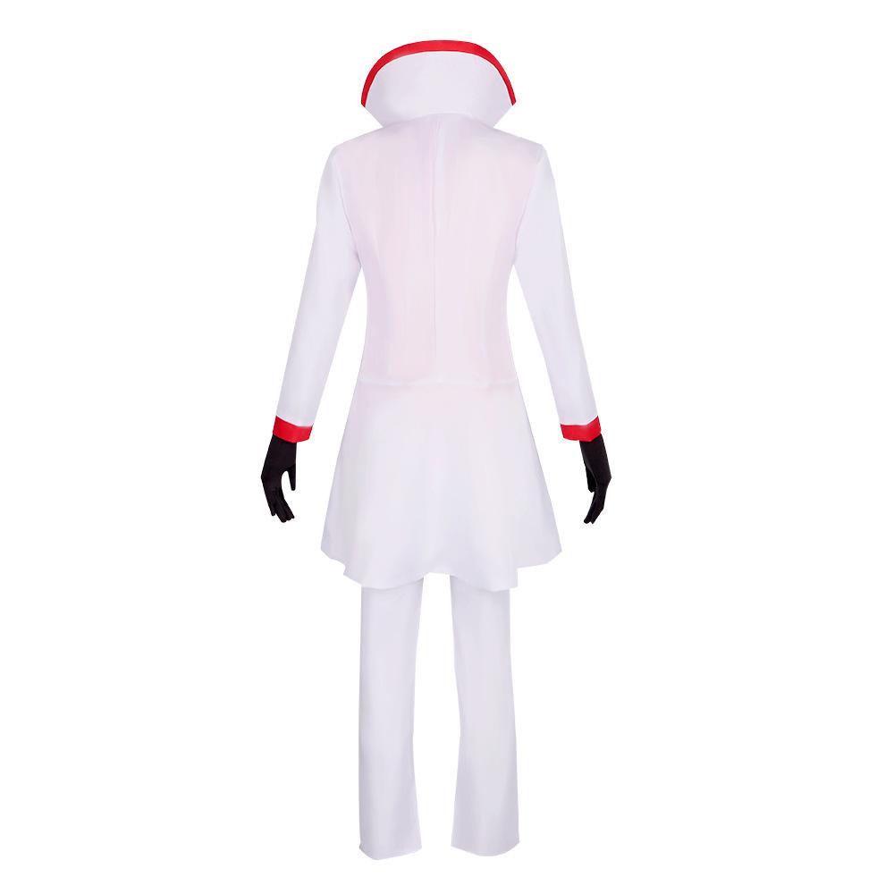 BuyHazbin Hotel Lucifer Morningstar White Suit Adult Cosplay Costume Carnival Now Cheaper With 3 - 5 Days Ship - PajamasBuy