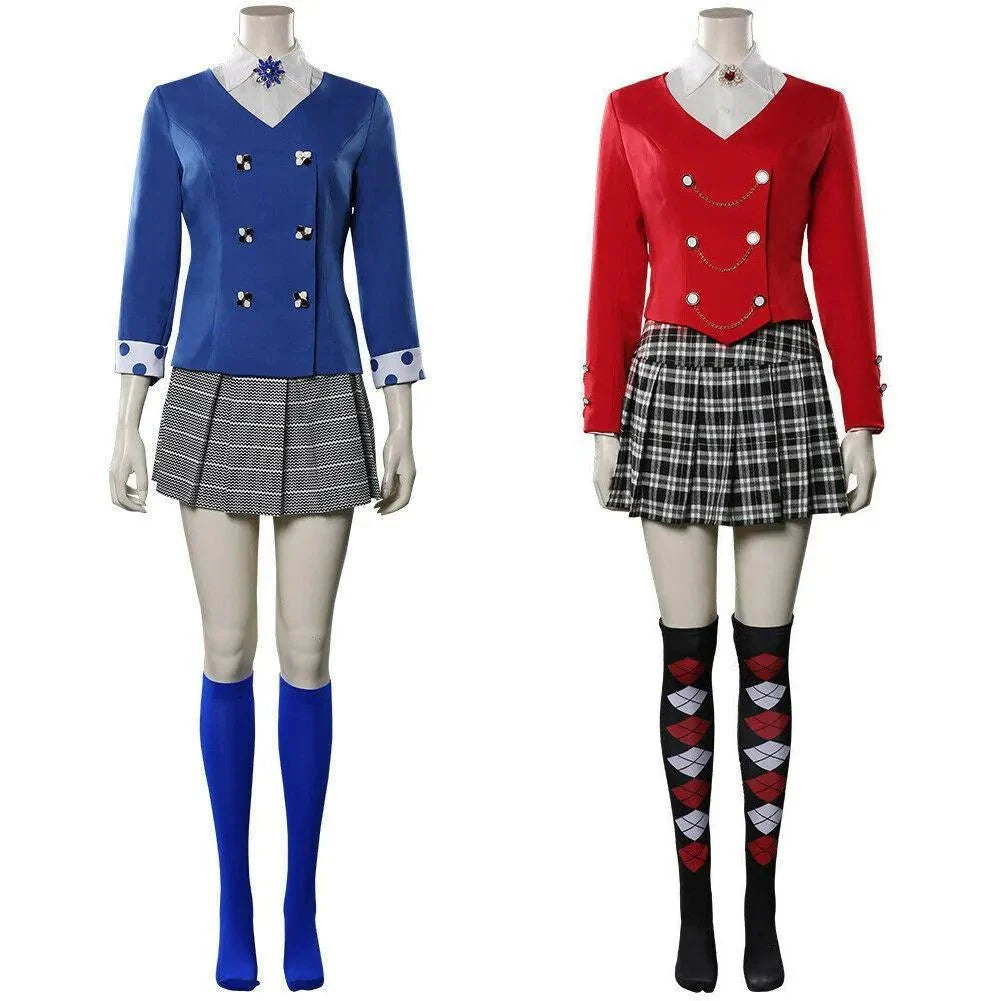 BuyHeathers Veronica Sawyer Costume The Musical Halloween Carnival Cosplay Uniform Skirt Outfits Dress for Women Now Cheaper With 3 - 5 Days Ship - PajamasBuy