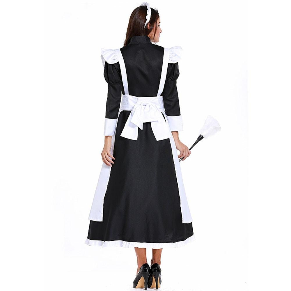 BuyHousekeeper French maid costume German maid costume black and white long skirt unisex Now Cheaper With 3 - 5 Days Ship - PajamasBuy