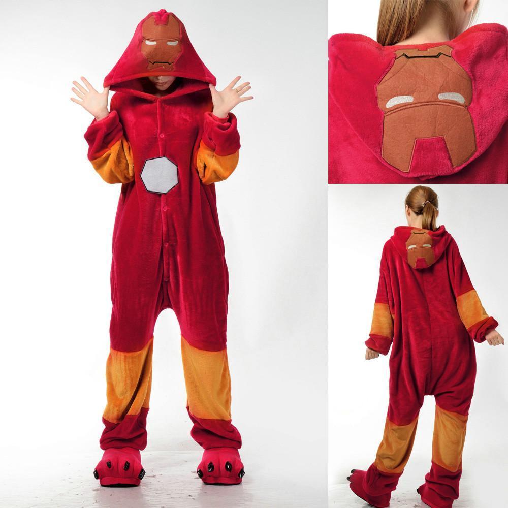 BuyIron Man Costumes Kigurumi Onesies Pajamas Adult Now Cheaper With 3 - 5 Days Ship - PajamasBuy