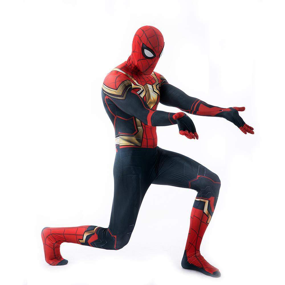 BuyIron Spider - Man No Way Home Peter Benjamin Parker Costume Cosplay Jumpsuit Halloween Now Cheaper With 3 - 5 Days Ship - PajamasBuy