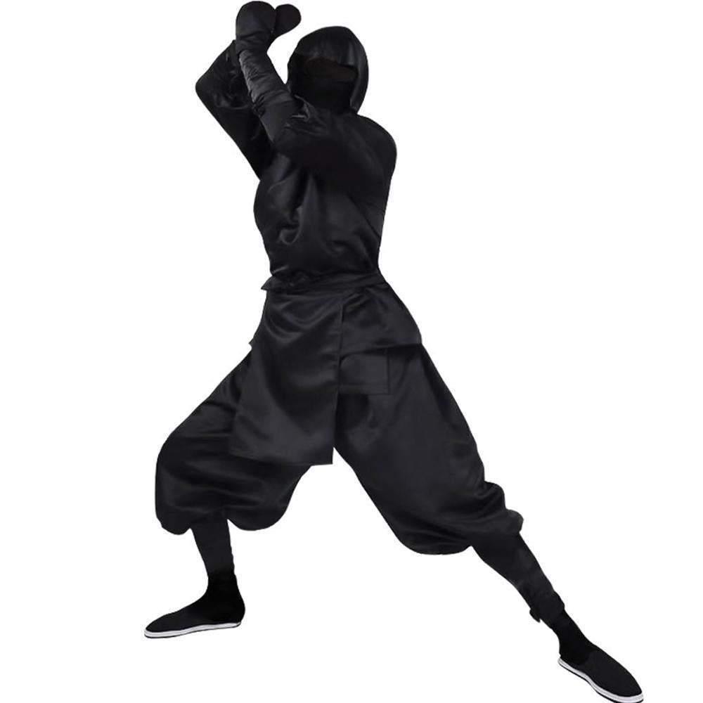 Japanese Ninja Bushido Cosplay Costume with Hood Socks Halloween Outfit Set Dress Up For Men - Pajamasbuy