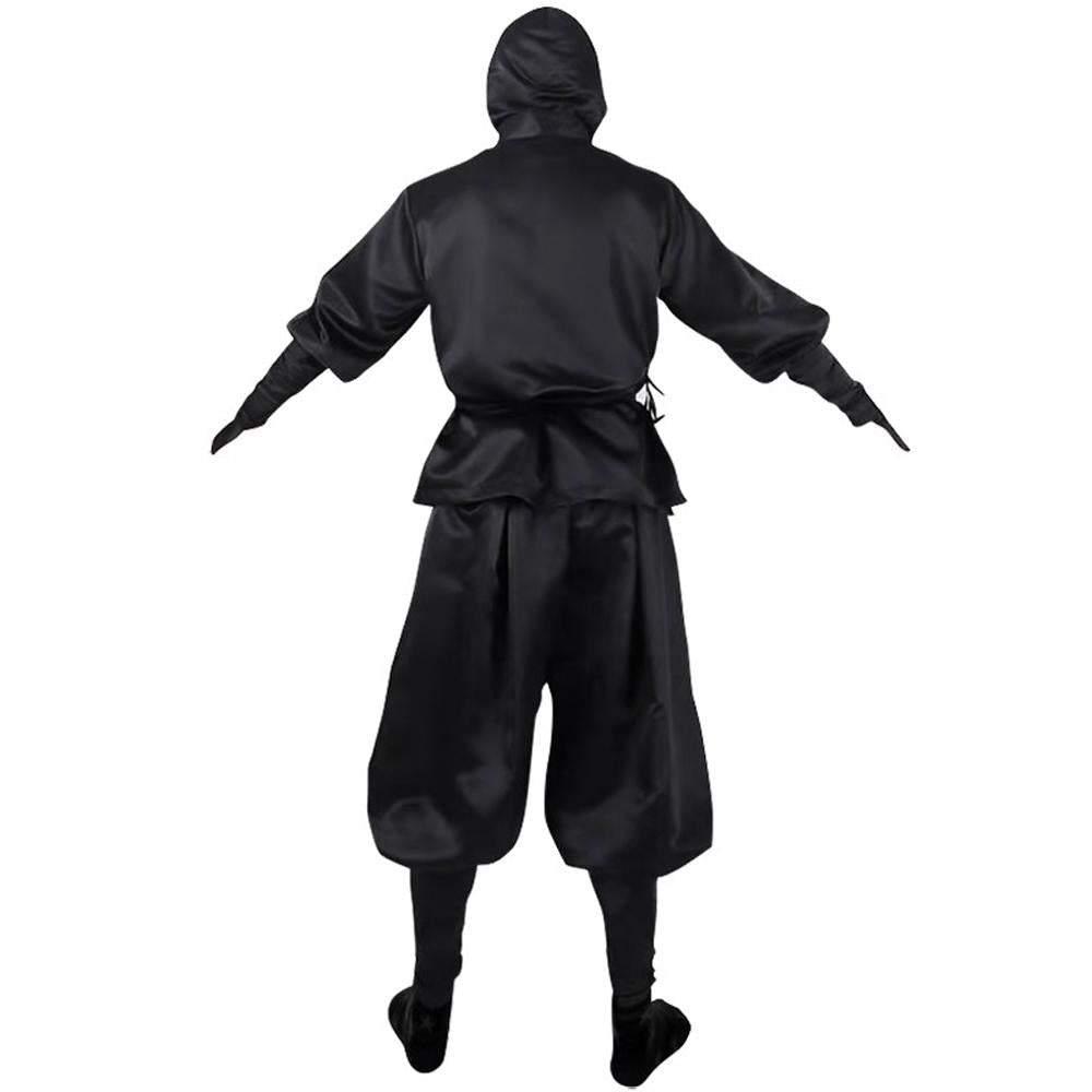 Japanese Ninja Bushido Cosplay Costume with Hood Socks Halloween Outfit Set Dress Up For Men - Pajamasbuy