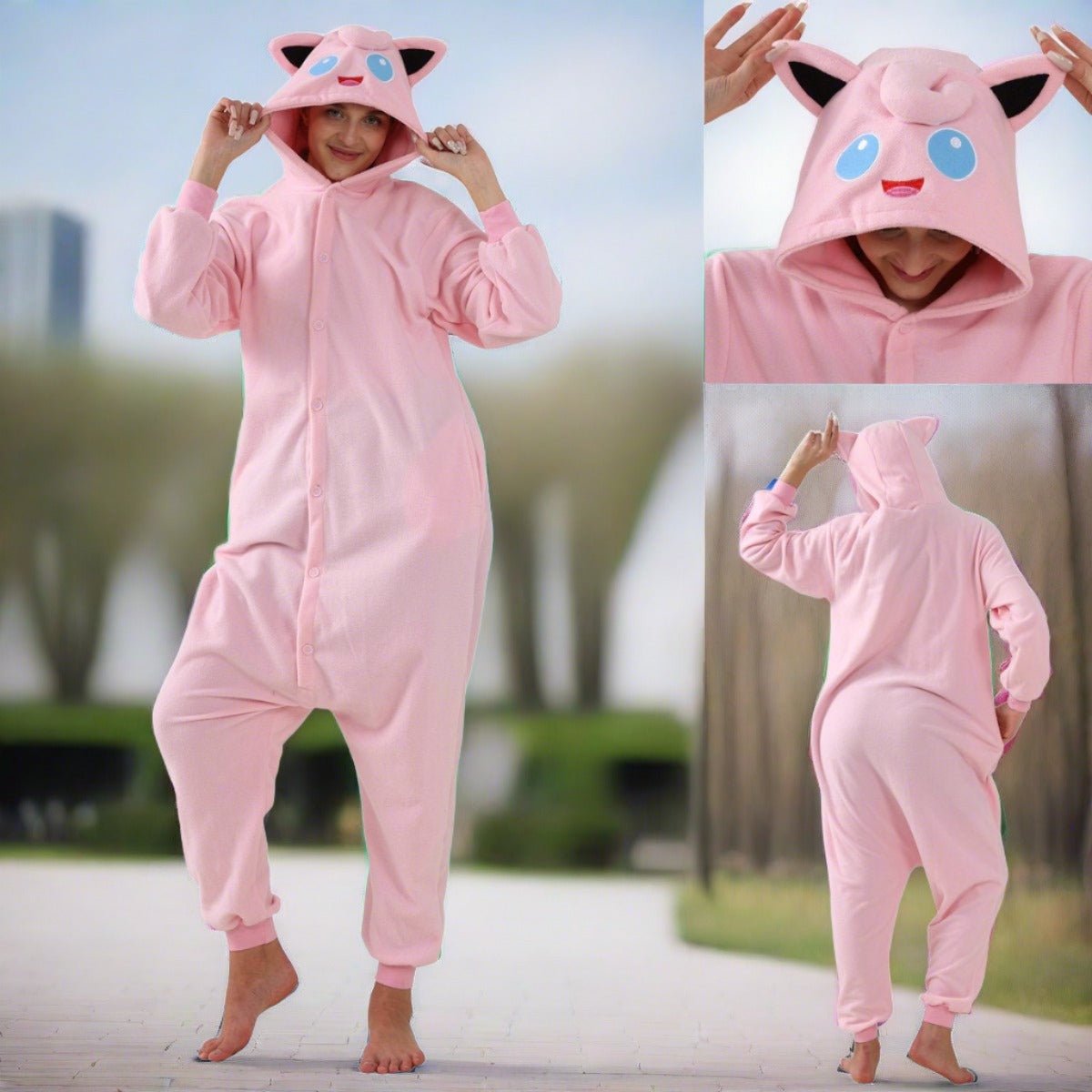 BuyJigglypuff Kigurumi Onesies Anime Pokemon Pajamas Pyjamas Halloween Costume Now Cheaper With 3 - 5 Days Ship - PajamasBuy