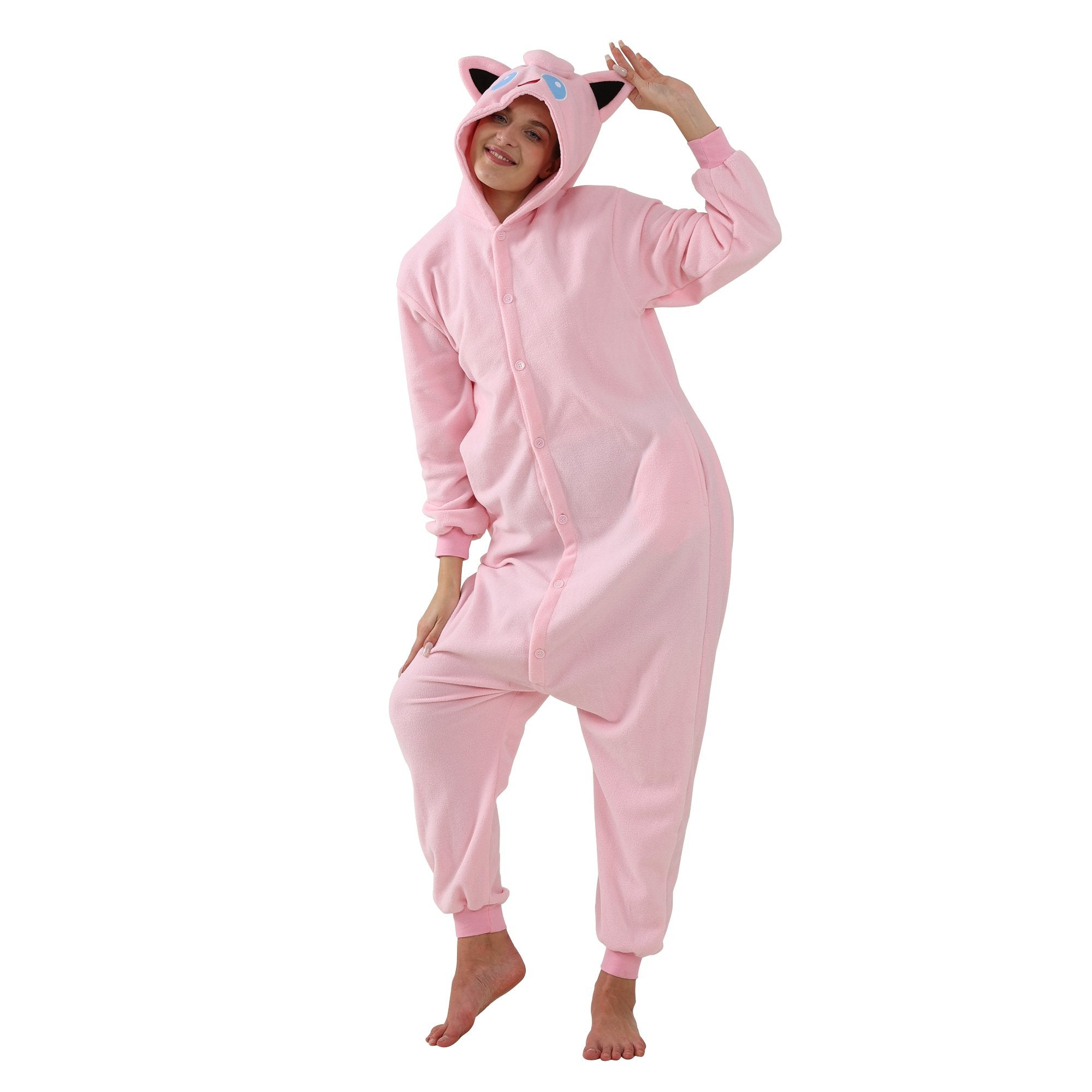 BuyJigglypuff Kigurumi Onesies Anime Pokemon Pajamas Pyjamas Halloween Costume Now Cheaper With 3 - 5 Days Ship - PajamasBuy