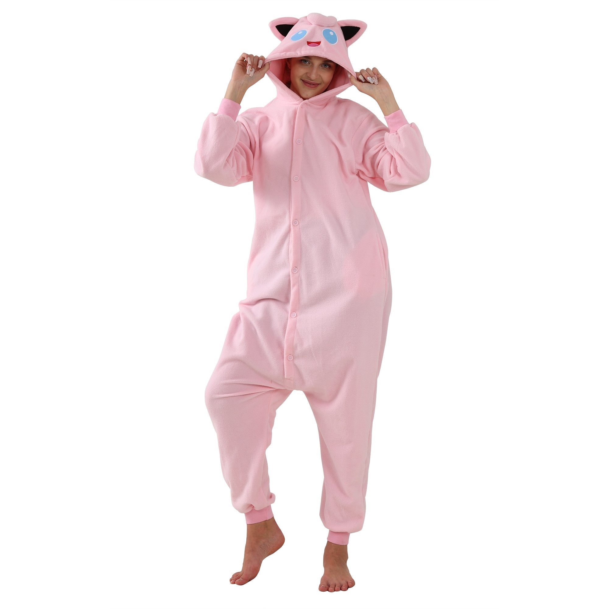 BuyJigglypuff Kigurumi Onesies Anime Pokemon Pajamas Pyjamas Halloween Costume Now Cheaper With 3 - 5 Days Ship - PajamasBuy