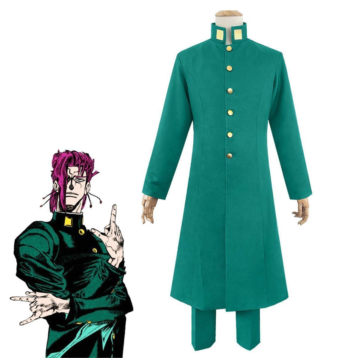 BuyJoJo's Bizarre Adventure Kakyoin Noriaki Battle Suit Cosplay Costume Now Cheaper With 3 - 5 Days Ship - PajamasBuy