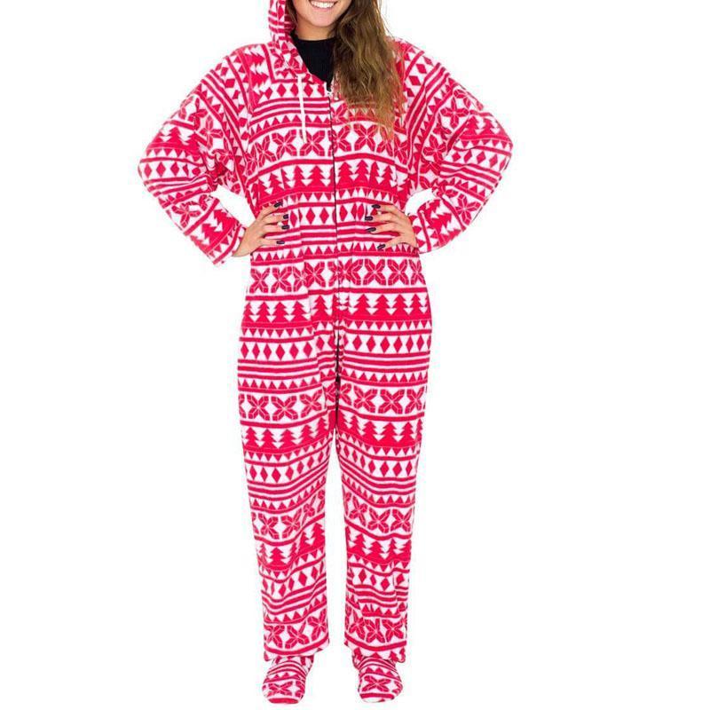 Humping Reindeer Elk Balls Ugly Christmas Lazy Black Pajama Suit with Hood pajamas for women