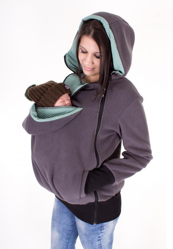 Kangaroo Mom Baby Carrier Hoodie Coat Jacket Pet Bag - Pajamasbuy