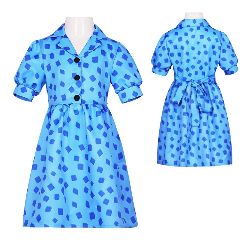 BuyKids Children Matilda the Musical Blue Cosplay Costume Dress Outfits Now Cheaper With 3 - 5 Days Ship - PajamasBuy