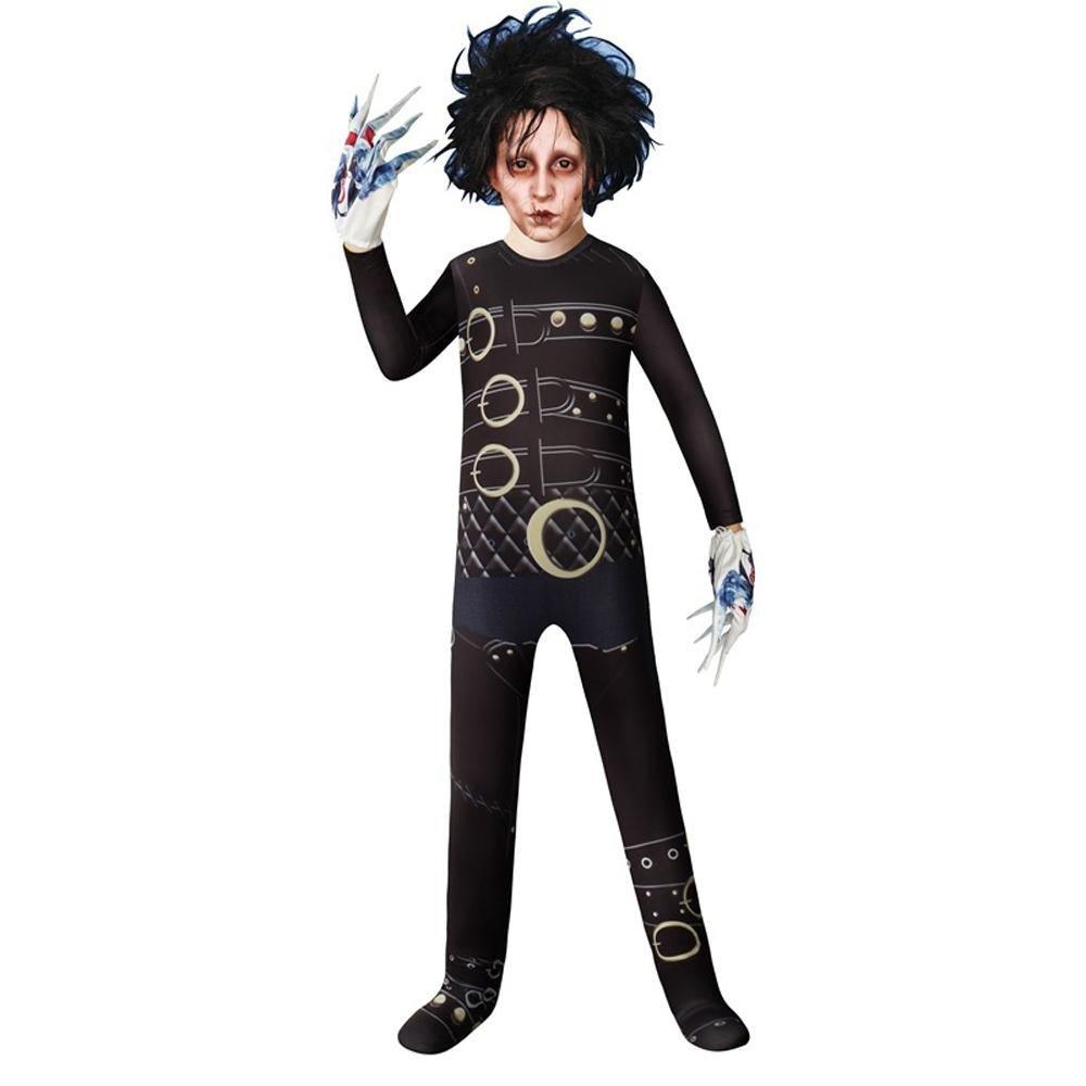 Kids Edward scissorhands costume Jumpsuit Halloween - Pajamasbuy