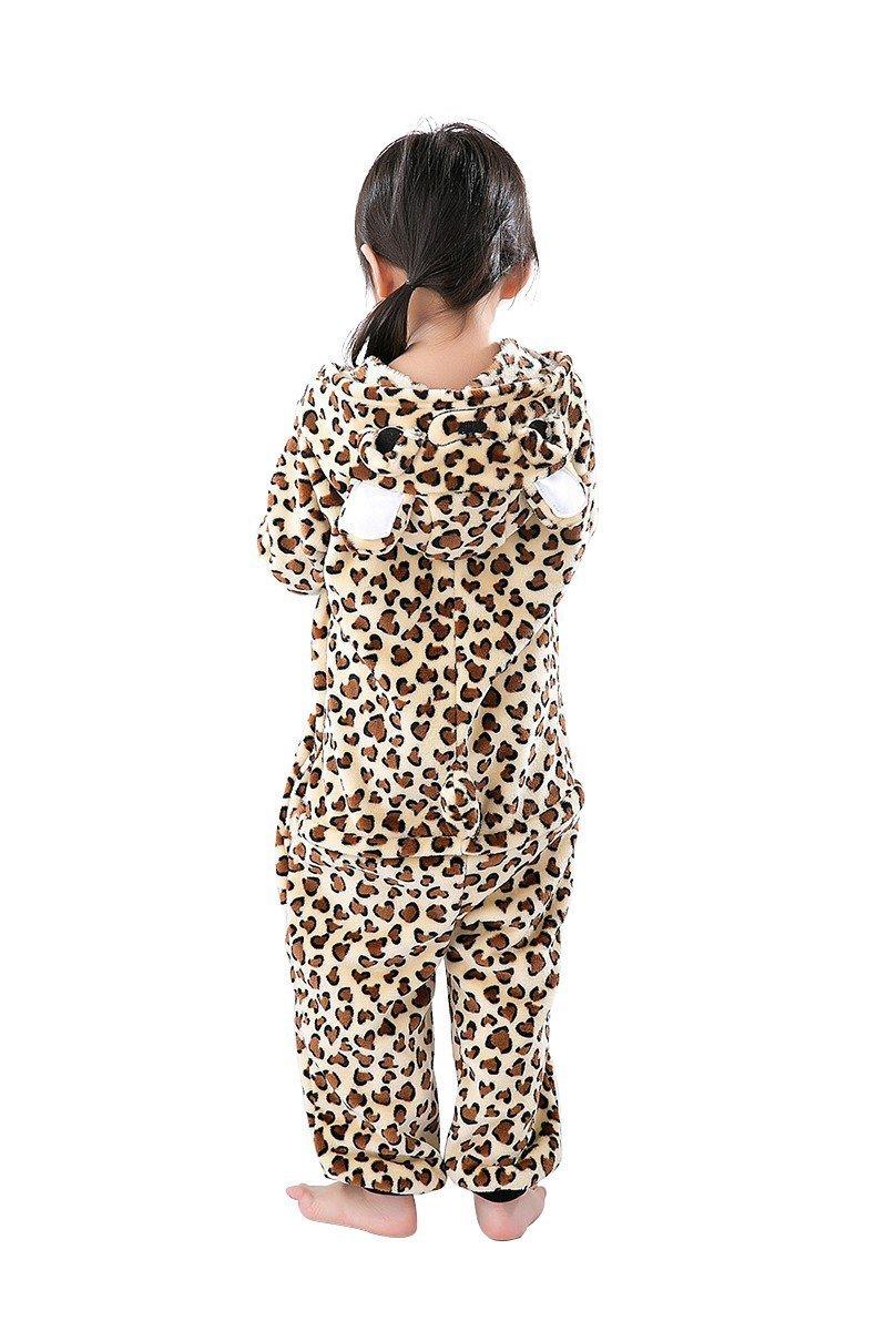 Kids Leopard Bear Onesies Animal Kigurumi Costume Pajamas - Pajamasbuy