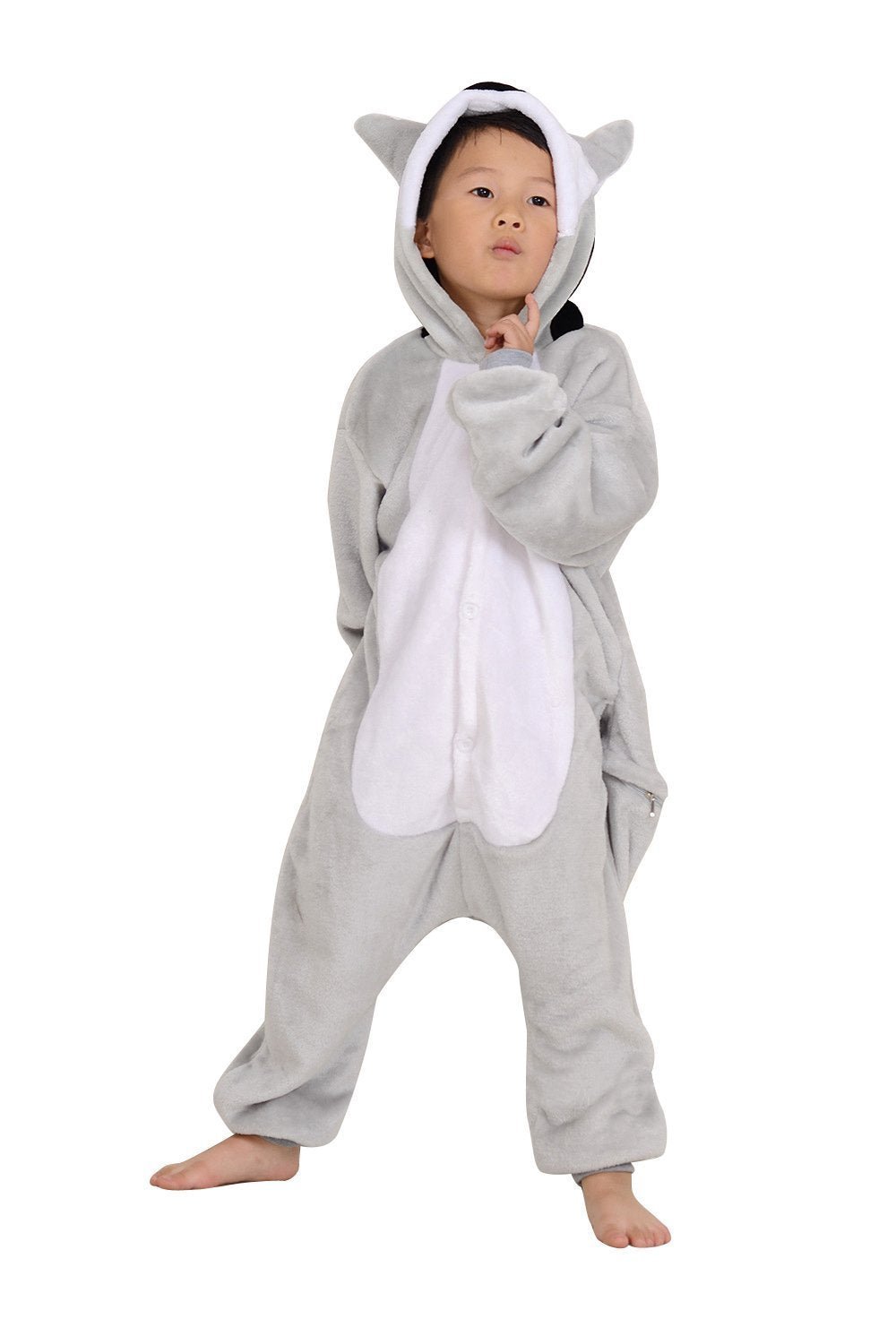 BuyKids Long Tail Lemur Kigurumi Pajamas Onesies Costume Now Cheaper With 3 - 5 Days Ship - PajamasBuy