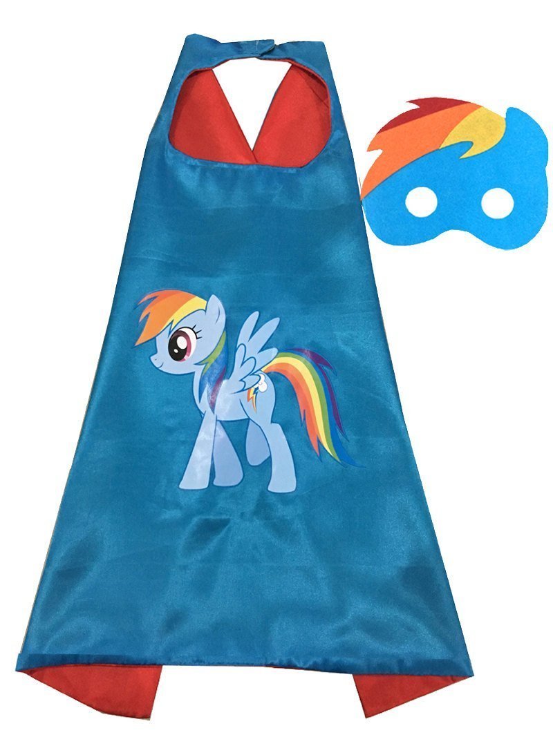 BuyKids My Little Pony Cape Mask Set Costume Cloak Now Cheaper With 3 - 5 Days Ship - PajamasBuy