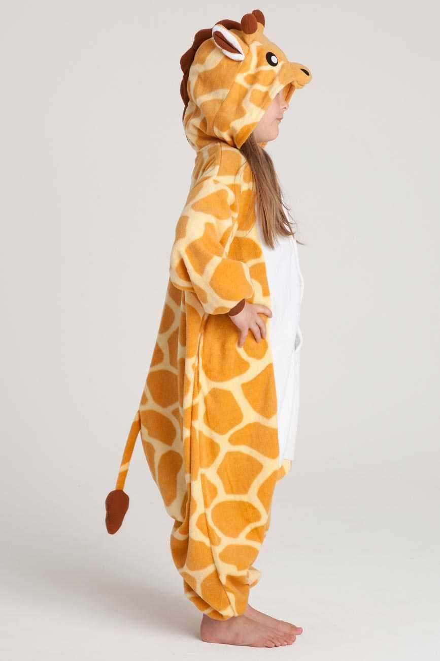 Kids Onesies Hoodie Giraffe Animal Pajamas Kigurumi Costume - Pajamasbuy