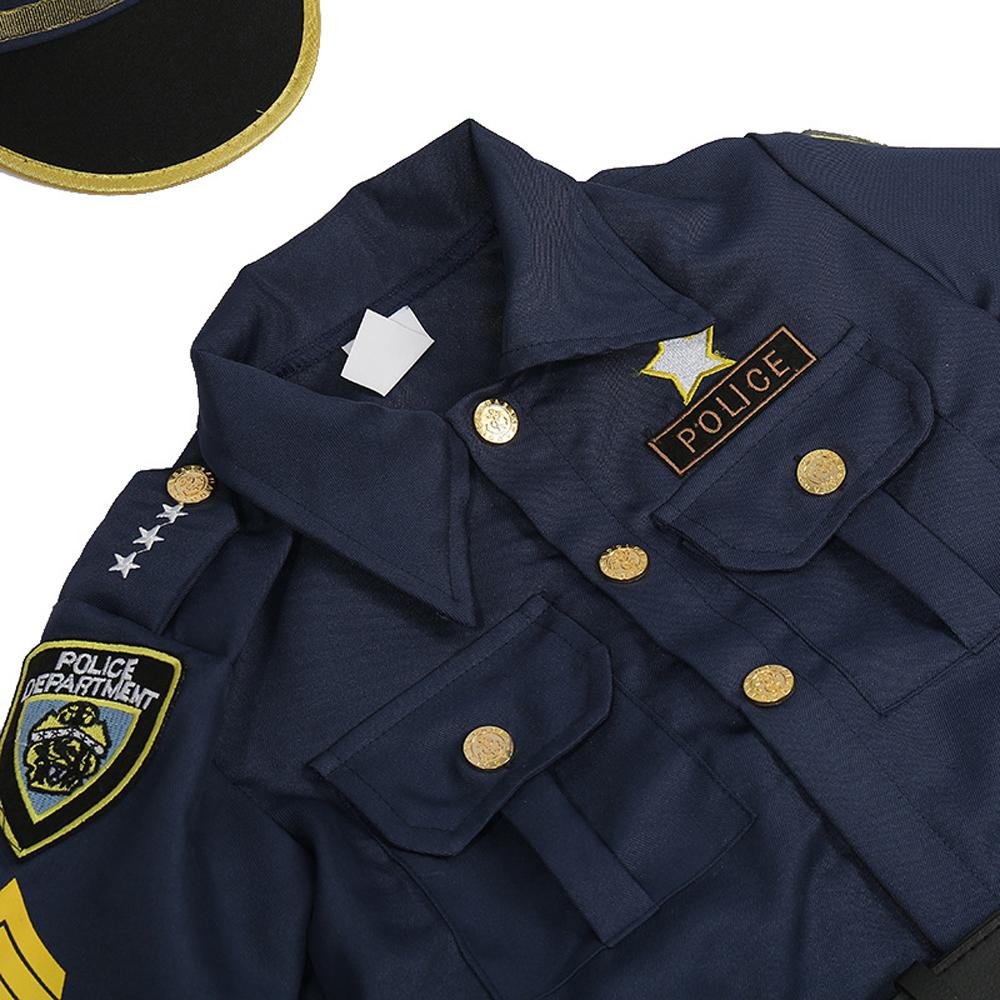 BuyKids Police Cop Costume for Boys Police Office Costume Halloween Cosplay Party Now Cheaper With 3 - 5 Days Ship - PajamasBuy