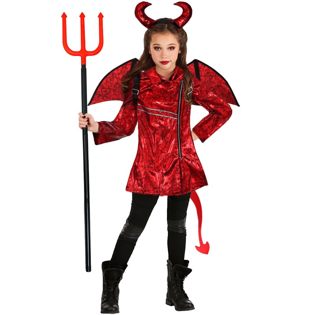 BuyKid's Punk Style Little Devil Costume Halloween Stage Cosplay Now Cheaper With 3 - 5 Days Ship - PajamasBuy