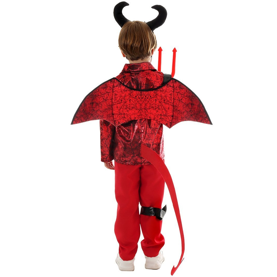 BuyKid's Punk Style Little Devil Costume Halloween Stage Cosplay Now Cheaper With 3 - 5 Days Ship - PajamasBuy