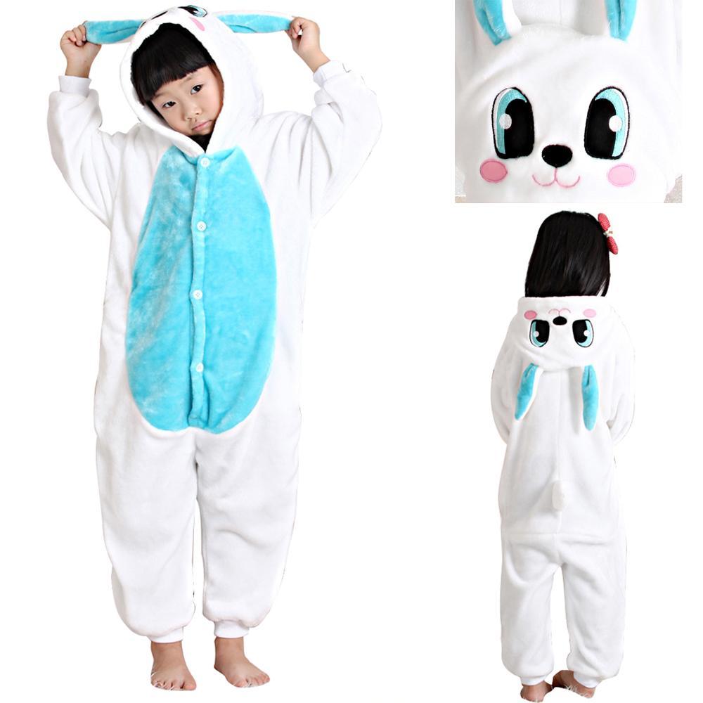 BuyKids Rabbit Bunny Onesies Pajamas Flannel Kigurumi Easter Costume Now Cheaper With 3 - 5 Days Ship - PajamasBuy