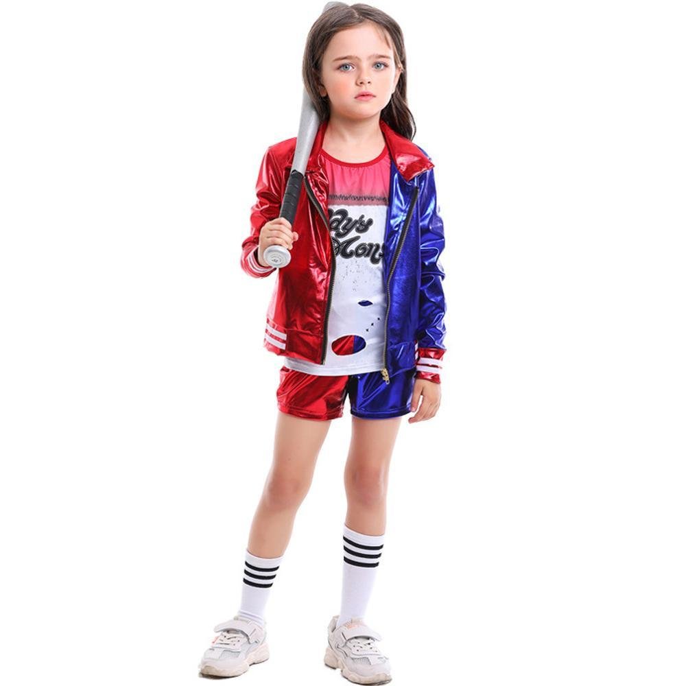 BuyKids suicide squad clown girl suit Harley Quinn halloween Costumes Now Cheaper With 3 - 5 Days Ship - PajamasBuy