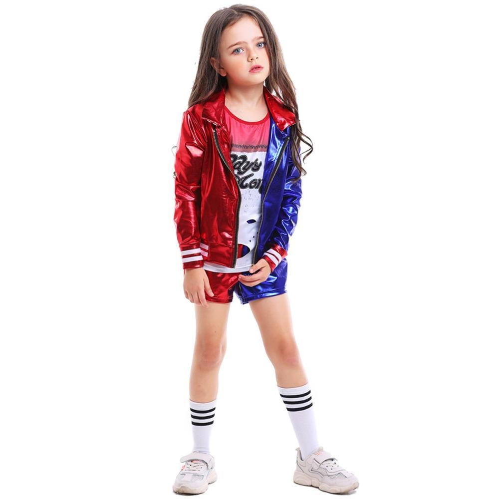 BuyKids suicide squad clown girl suit Harley Quinn halloween Costumes Now Cheaper With 3 - 5 Days Ship - PajamasBuy