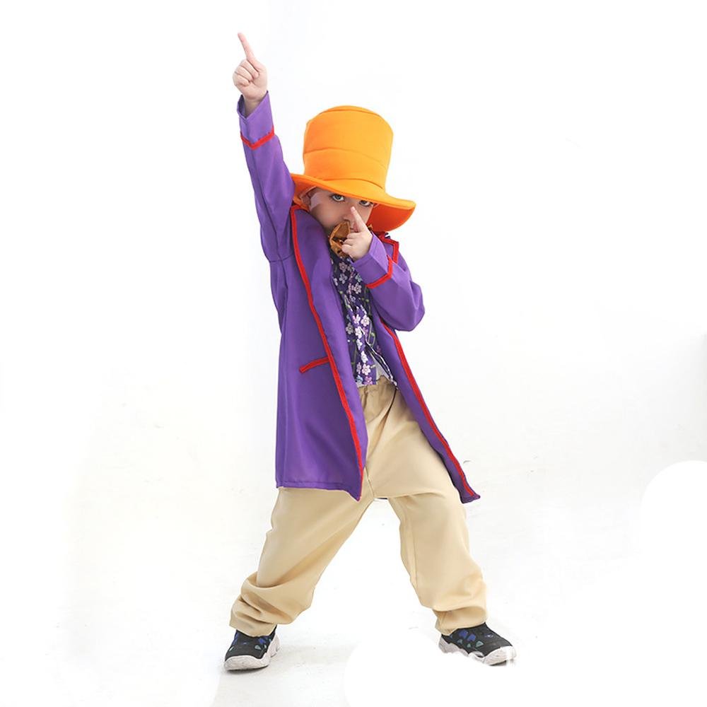 BuyKids Willy Wonka Charlie and the Chocolate Factory Johnny Depp Cosplay Suit Costume Set Now Cheaper With 3 - 5 Days Ship - PajamasBuy