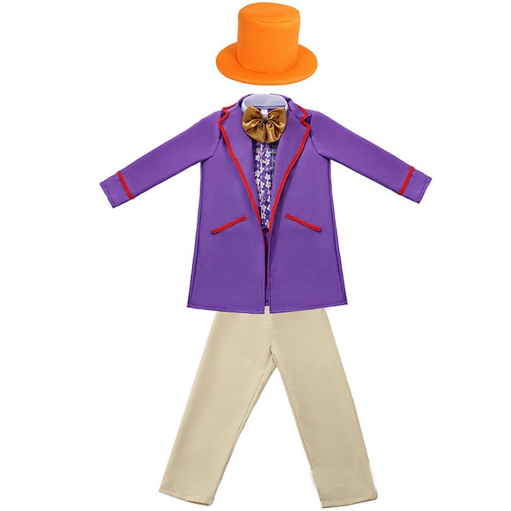 BuyKids Willy Wonka Charlie and the Chocolate Factory Johnny Depp Cosplay Suit Costume Set Now Cheaper With 3 - 5 Days Ship - PajamasBuy