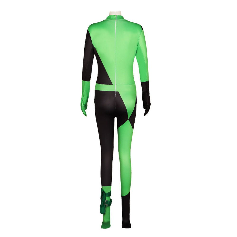 BuyKim Possible Shego Costume Bodysuit Jumpsuit Party Halloween Now Cheaper With 3 - 5 Days Ship - PajamasBuy