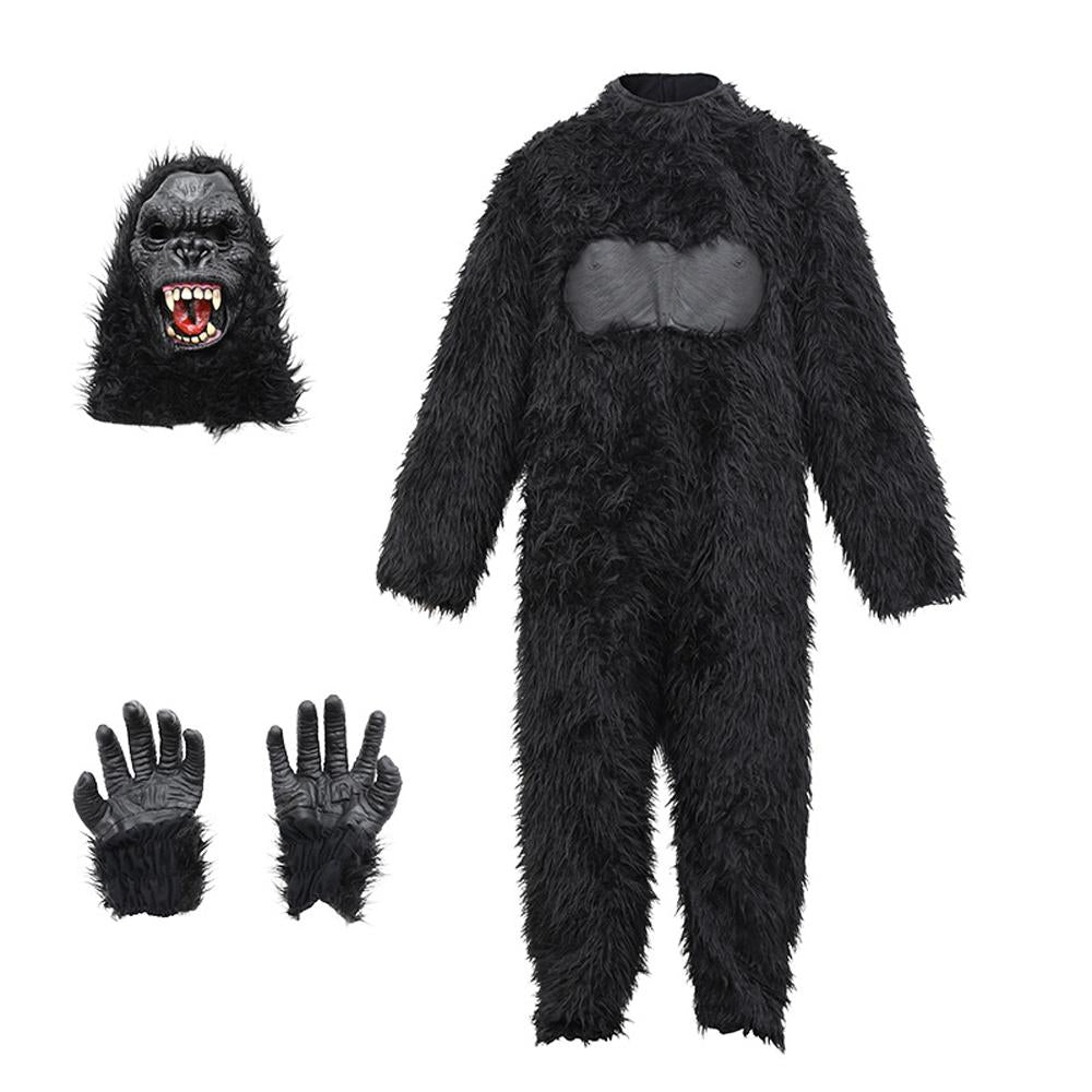 BuyKing Kong Chimpanzee Animal Adult Jumpsuit Cosplay Costume Carnival Now Cheaper With 3 - 5 Days Ship - PajamasBuy