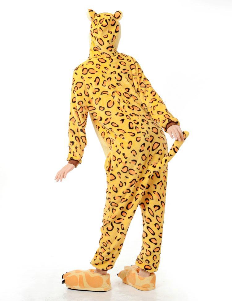 BuyLeopard Tiger Adult Animal Kigurumi Onesies Pajama Costumes Now Cheaper With 3 - 5 Days Ship - PajamasBuy