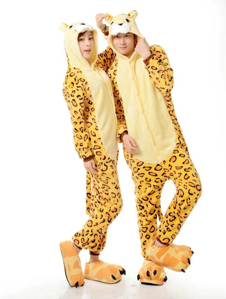 BuyLeopard Tiger Adult Animal Kigurumi Onesies Pajama Costumes Now Cheaper With 3 - 5 Days Ship - PajamasBuy