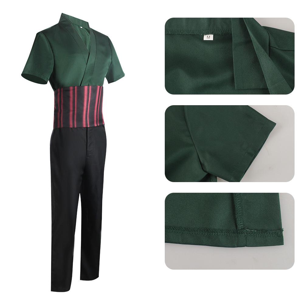 Buylive Movie One Piece Roronoa Zoro Cos Cosplay Costume Whole Set Now Cheaper With 3 - 5 Days Ship - PajamasBuy