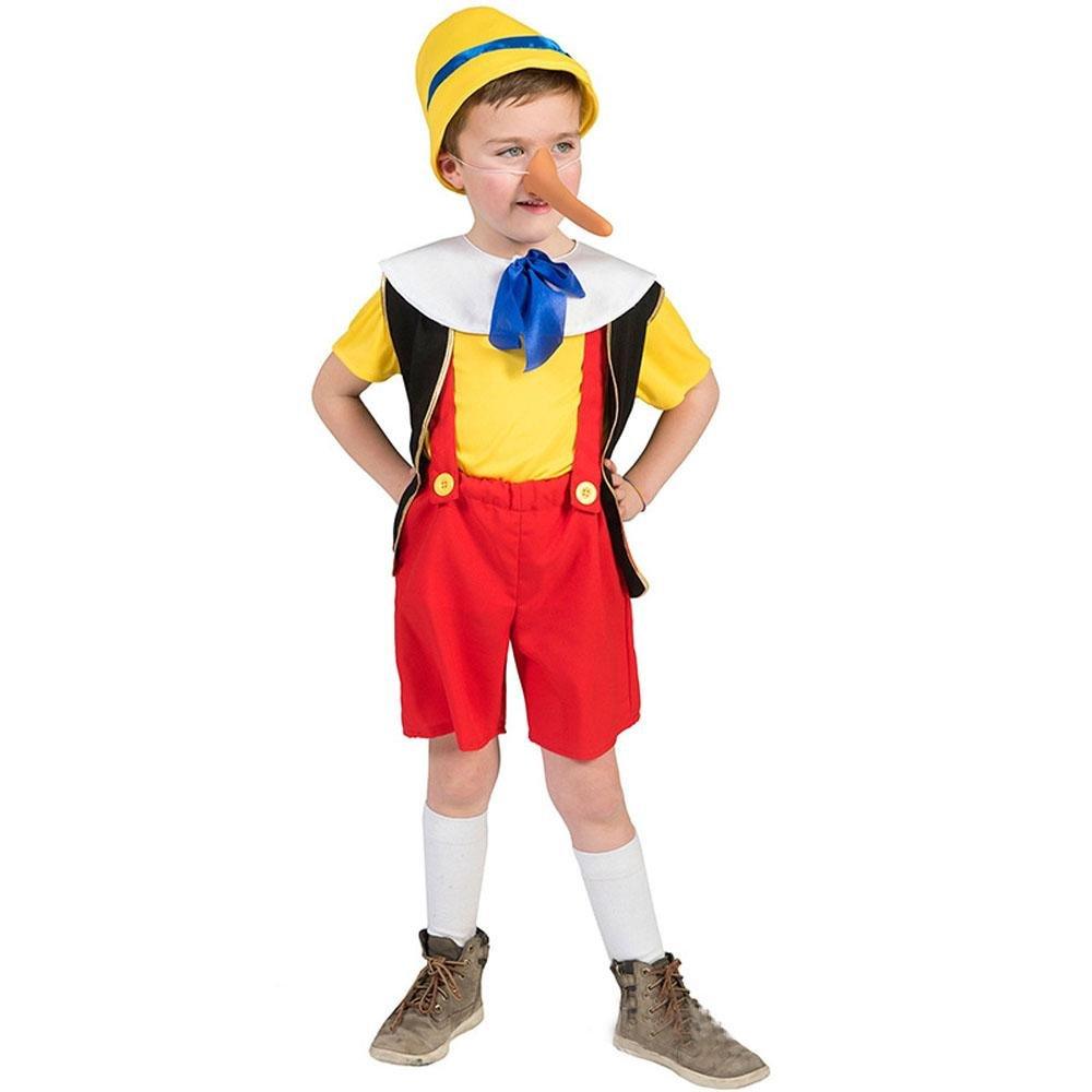 Long nose Pinocchio Set Halloween Carnival Cosplay Costume For Kids - Pajamasbuy