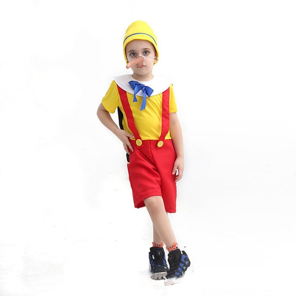 Long nose Pinocchio Set Halloween Carnival Cosplay Costume For Kids - Pajamasbuy