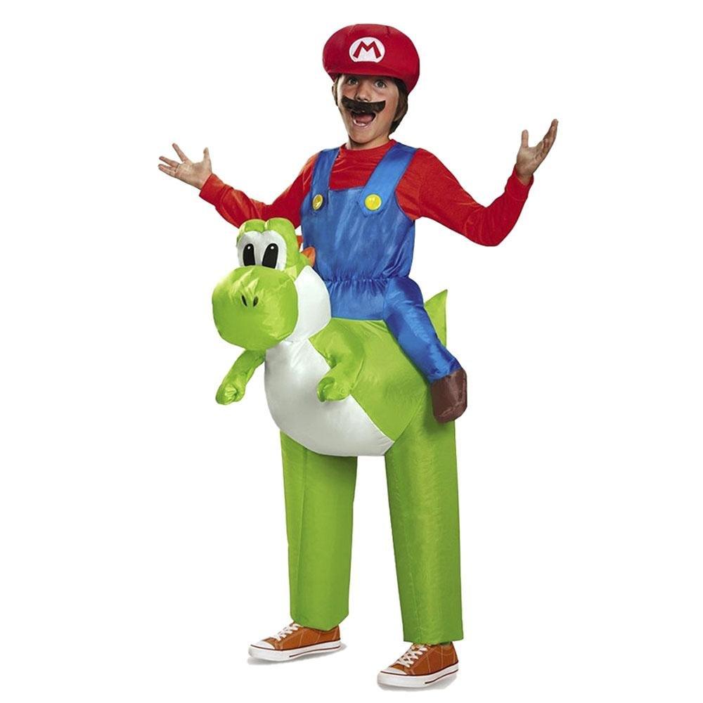 Mario Riding Yoshi Adult Inflatable Costume Halloween - Pajamasbuy