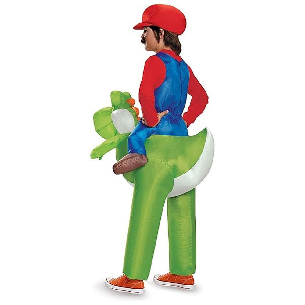 Mario Riding Yoshi Adult Inflatable Costume Halloween - Pajamasbuy