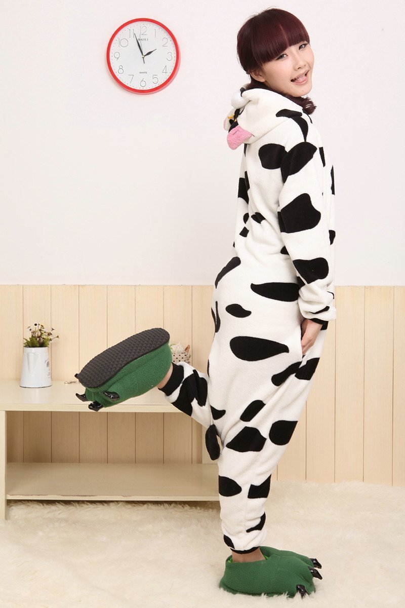 BuyMilk Cow Animal Costume Pajamas Kigurumi for Adult Now Cheaper With 3 - 5 Days Ship - PajamasBuy